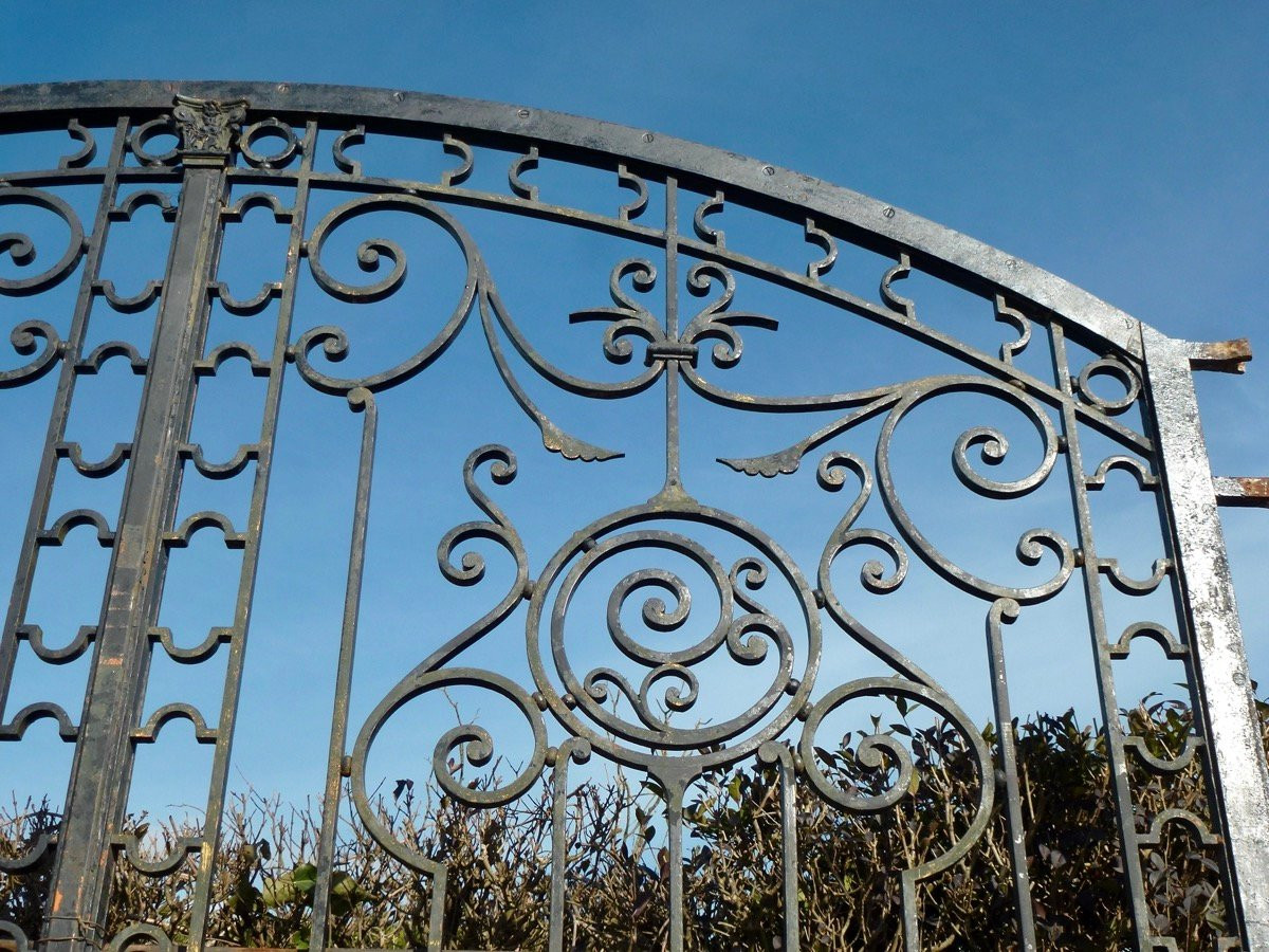 Elegant Napoleon III Wrought-iron Gate In Perfect Condition-photo-4