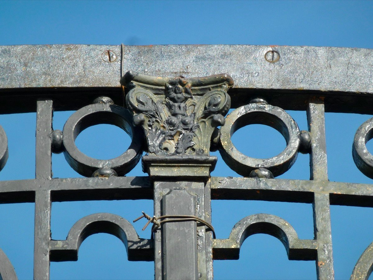 Elegant Napoleon III Wrought-iron Gate In Perfect Condition-photo-2