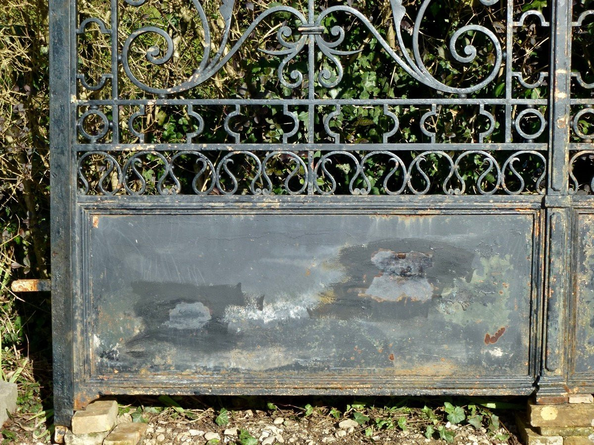 Elegant Napoleon III Wrought-iron Gate In Perfect Condition-photo-5