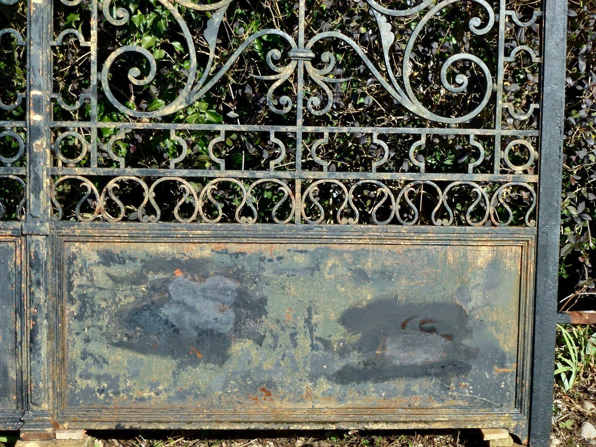 Elegant Napoleon III Wrought-iron Gate In Perfect Condition-photo-6