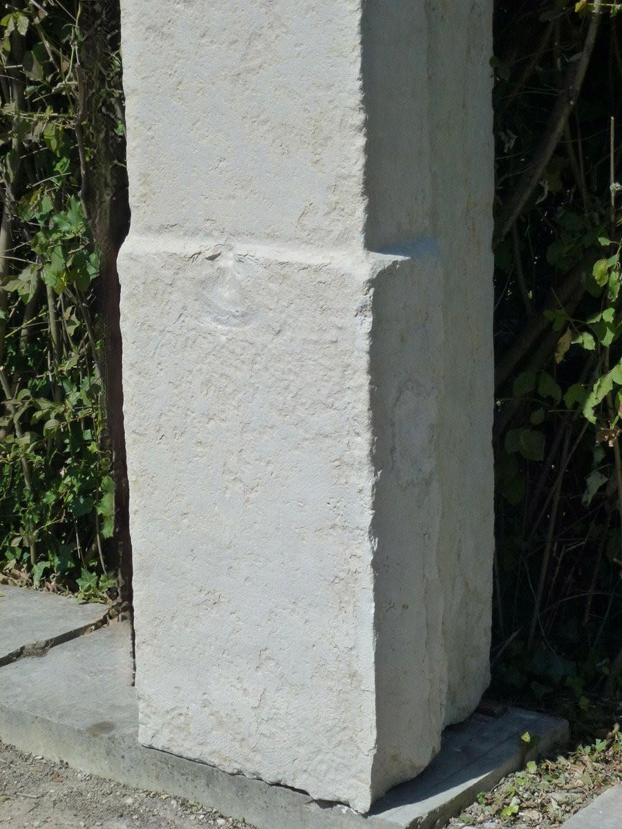 Pair Of Portal Pillars In Hard Stone 19th C.-photo-6