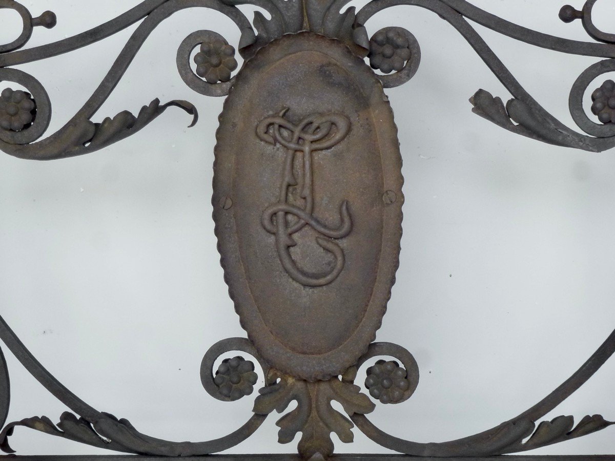 19th-century Wrought-iron Portable Screen-photo-2