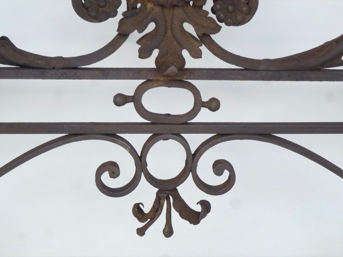 19th-century Wrought-iron Portable Screen-photo-3