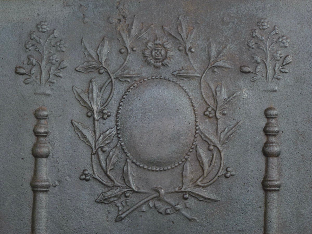 Louis XVI-style Mantelpiece (89x73 Cm)-photo-2
