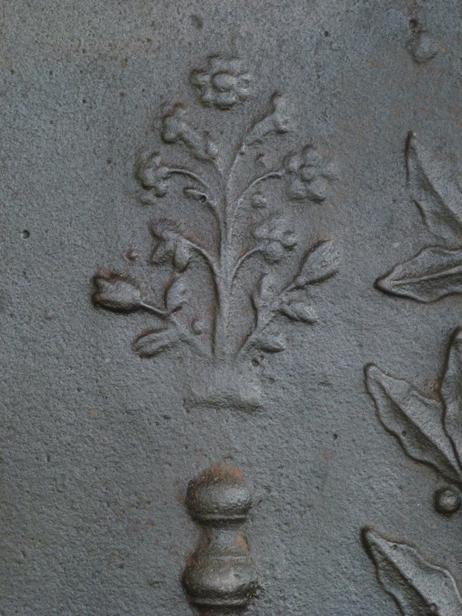 Louis XVI-style Mantelpiece (89x73 Cm)-photo-3