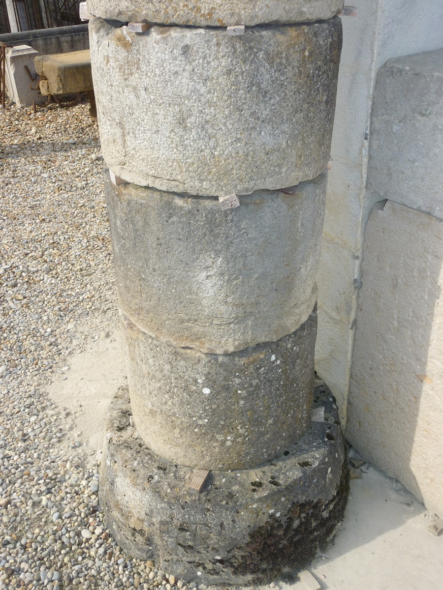 Column Stone Period XVII Century Eme-photo-3