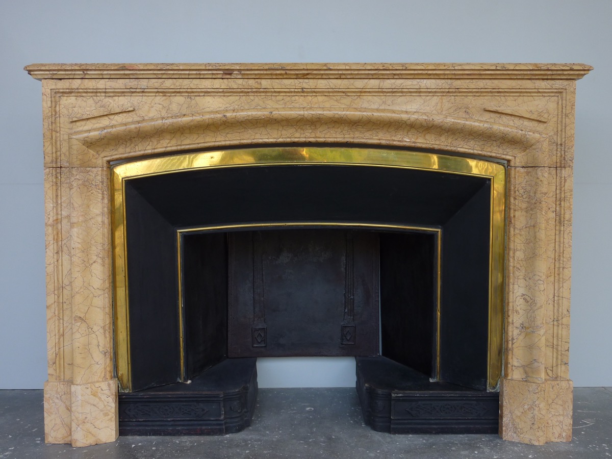 Fireplace In Marble Trets