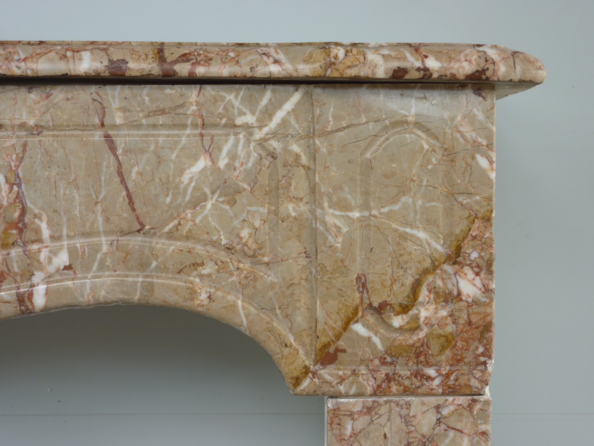 Louis XV Fireplace In Trets Marble-photo-2