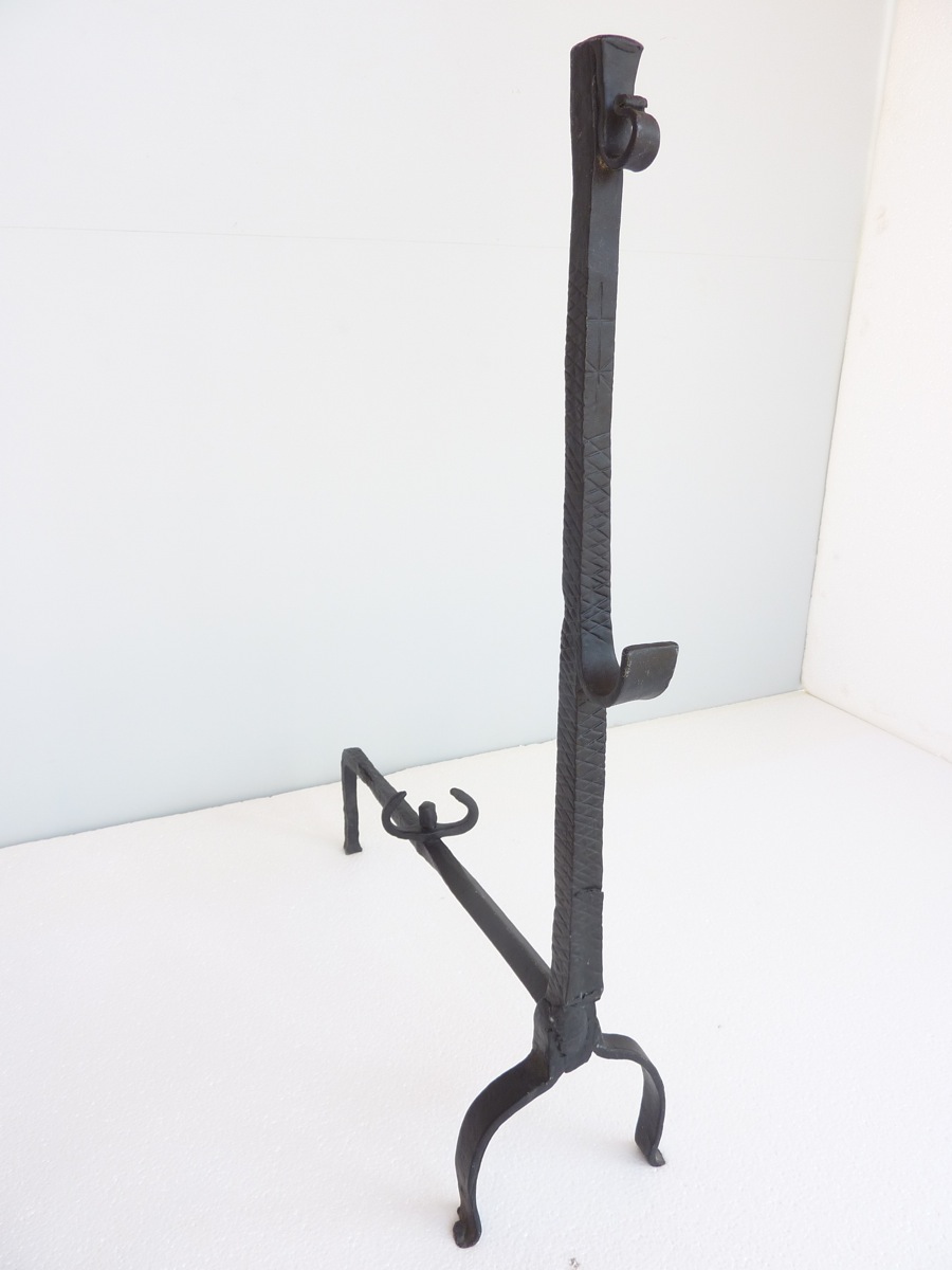 Pair Of Andirons XVIth Century-photo-2