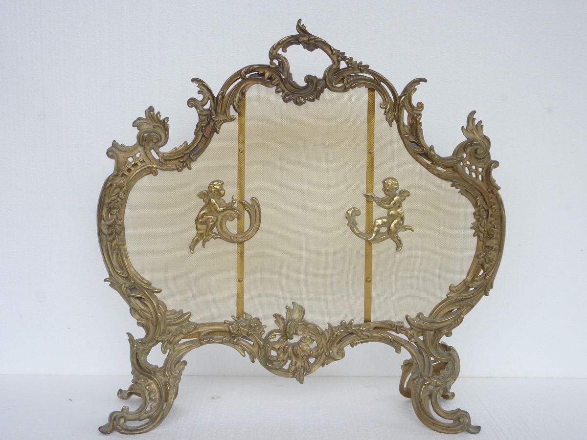 Bronze Firewall Louis XV Style