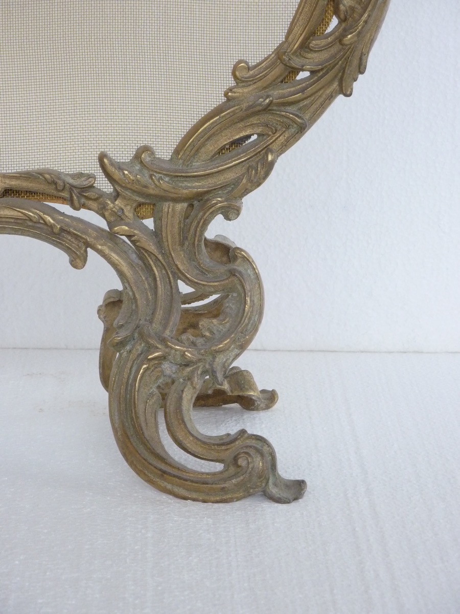 Bronze Firewall Louis XV Style-photo-4
