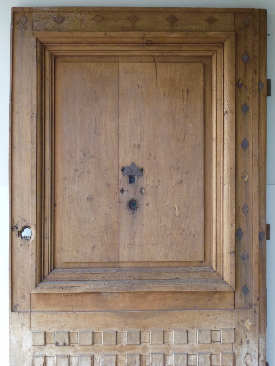 Importante porte en noyer d'époque Louis XIV-photo-2