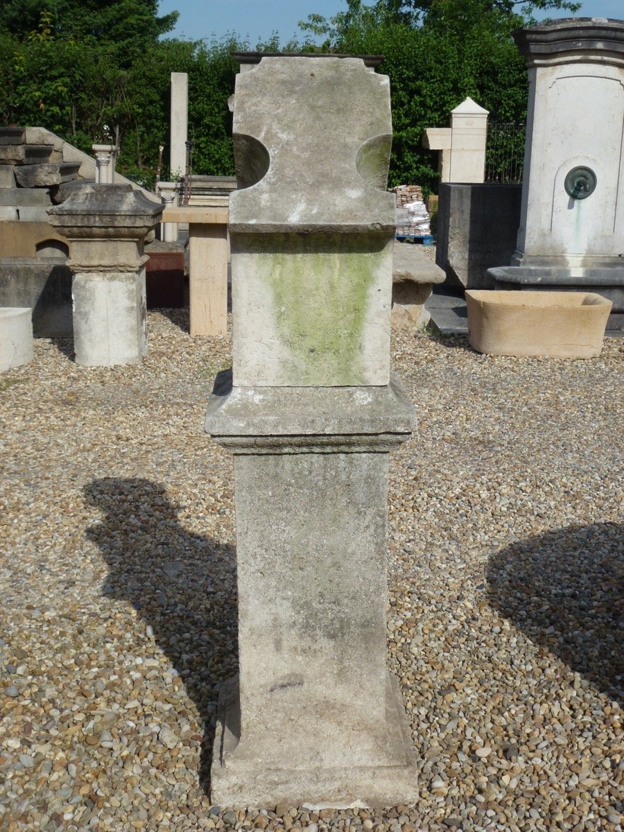 Sundial Or Gnomonic Block In XIXth Century Stone