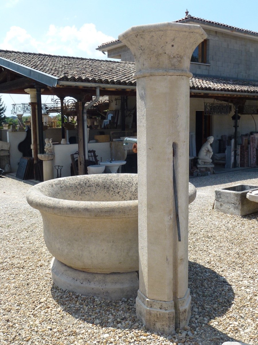 Stone Fountain From The Castle Of Sermezy-photo-4