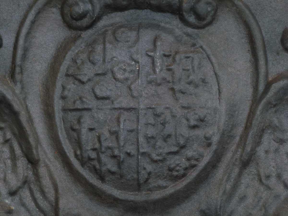 Fireback With The Arms Of Jerôme Phélypeaux De Pontchartrain (95x91 Cm)-photo-2