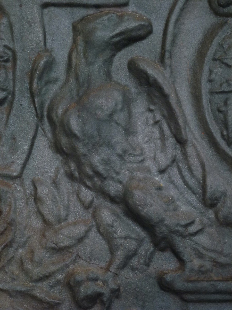 Fireback With The Arms Of Jerôme Phélypeaux De Pontchartrain (95x91 Cm)-photo-3