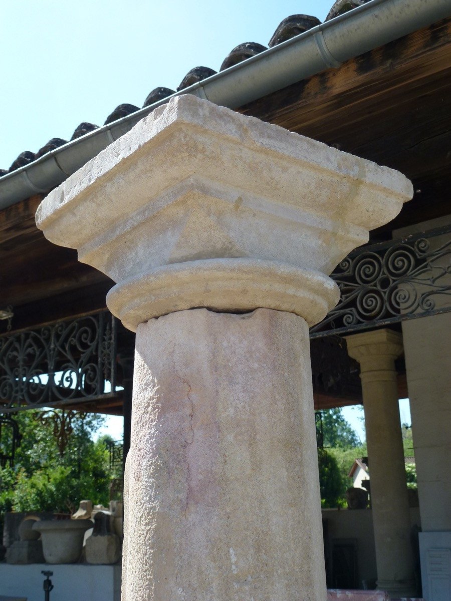 Burgundy Stone Column-photo-1