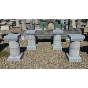 Suite Of Four Chomérac Stone Pedestals