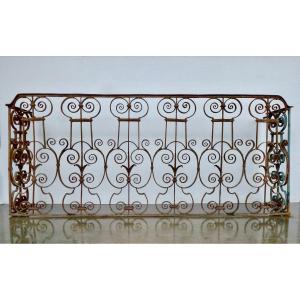 Louis XIV Period Wrought Iron Balcony Railing