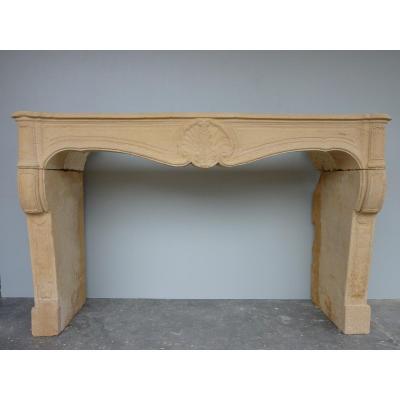 Stone Fireplace From Charolles Eighteenth S. Louis XV