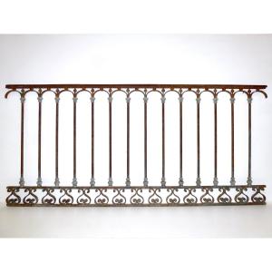 Garde-corps en fer forgé XIXème siècle 484 cm