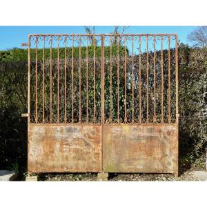 Portail en fer forgé durant la deuxième moitié du XIXème siècle