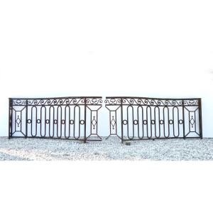 Balcon ou garde-corps de terrasse galbé d'époque Louis XVI