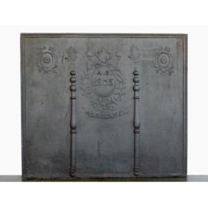 Very Large And Rare Louis XVI Style Fireback (131x114 Cm)