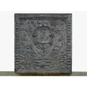 Museum Fireback Bearing The Coat Of Arms Of Charles III Of Lorraine, Dated 1570 ( 106 X112 Cm)