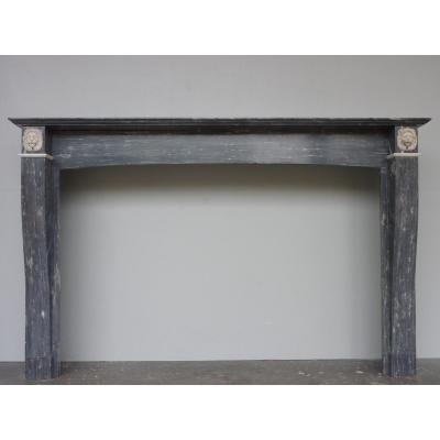 Turquin Blue Marble Fireplace Dating From The First Empire