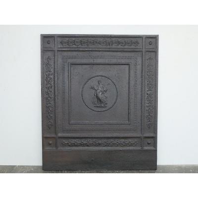 Plaque de cheminée à l'effigie de Demeter (85 x 100 cm)