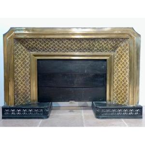 Narrowed Marble Fireplace Hearth From The 19th Century