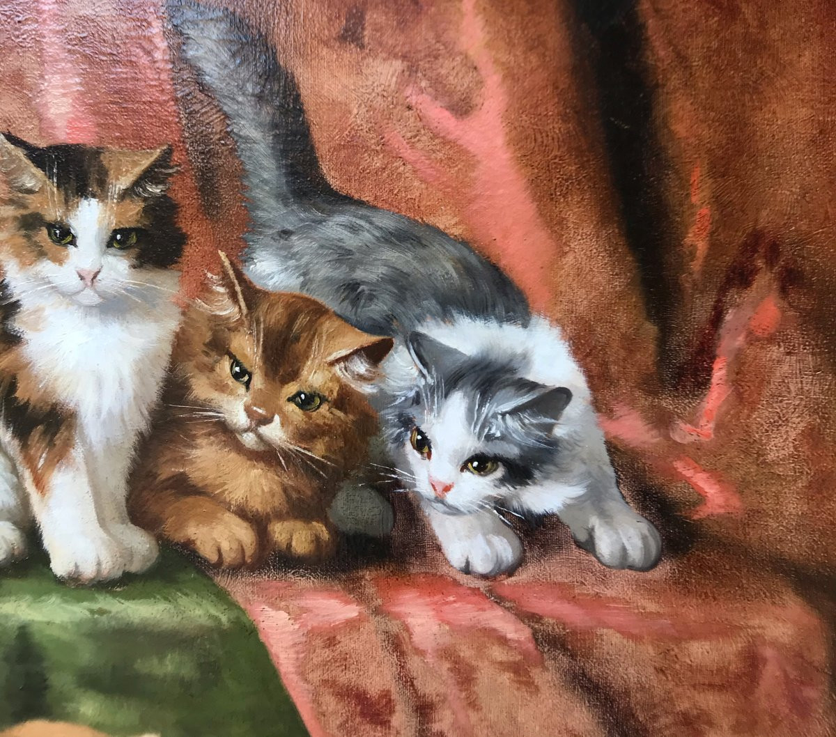 Alfred BRUNEL NEUVILLE (1852-1941) - quatre Chatons-photo-7