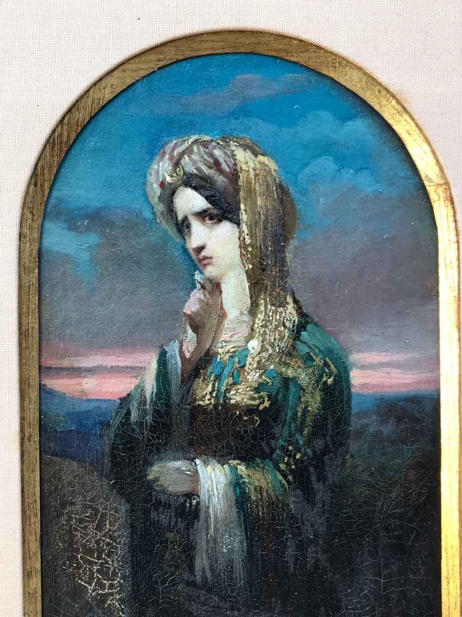 Portrait Odalisque 19e Siècle