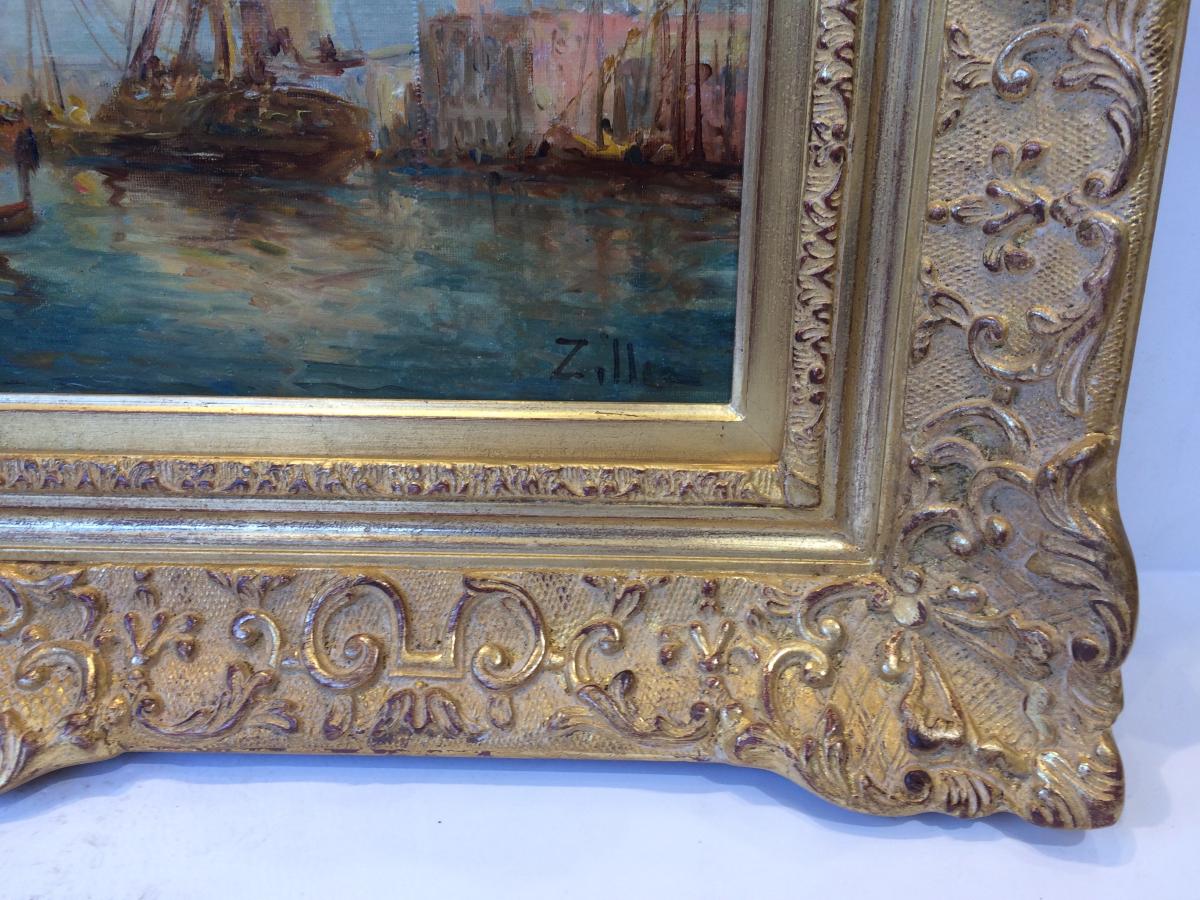 Leopold Ziller Views Of Venice And Istambul In Pair - 19th Century Paintings  -photo-4