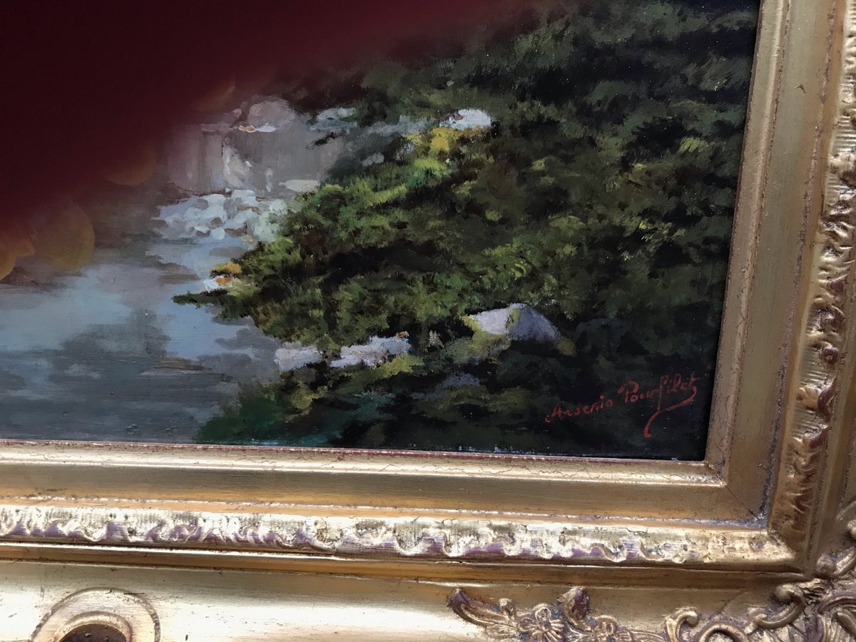 A.pourfilet - Original Painting Early 20th Century-photo-1