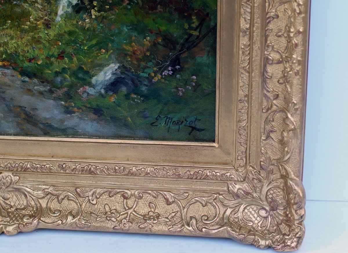 Morisot Edma (1839-1921) - Landscape Of Ile De France-photo-4