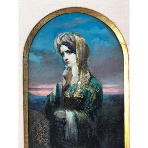 Portrait Odalisque 19e Siècle