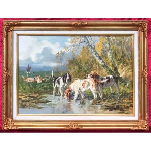 Marie-didiere  Calves (1883- 1957) - Chiens De Chasse