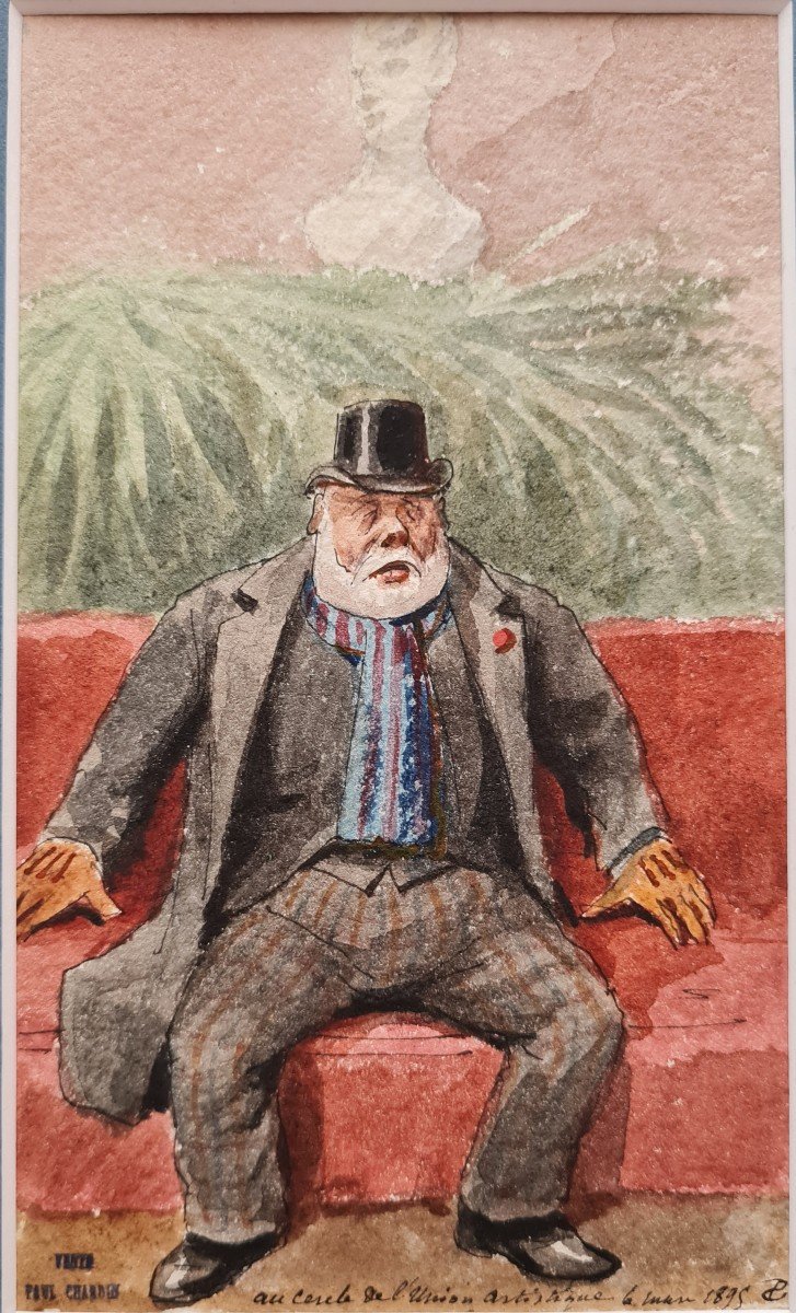 Paul-louis-léger Chardin (1833 – 1917) - Set Of Caricatures