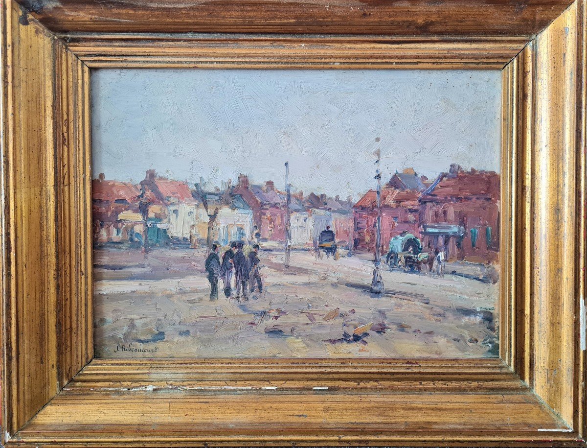 Jules Ribeaucourt (1866 - 1932) - Street Scene