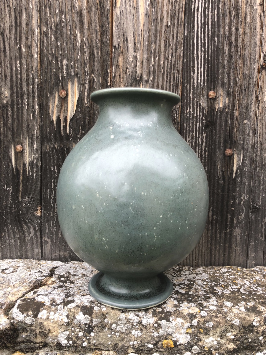 Raoul Lachenal Rare Grand Vase Sur Pied Art D&eacute;co C&eacute;ramique
