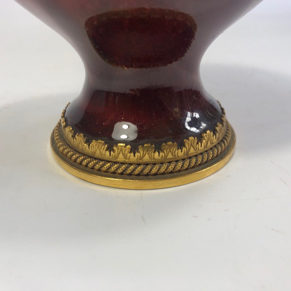 Ernest Chaplet Porcelain Bottle Oxblood Signed  Art Nouveau-photo-4