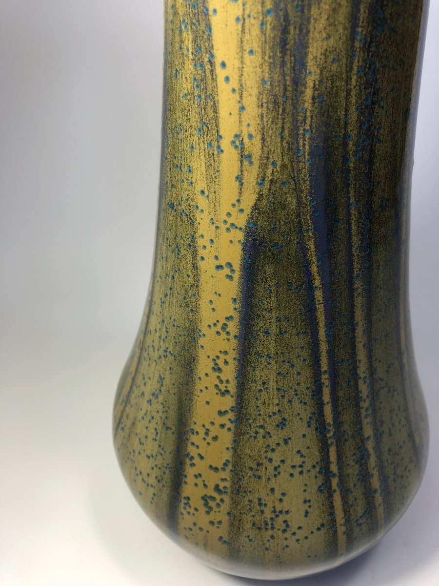 l'Hospied Large Art Nouveau Vase Signed Golf Juan 1925 40 Cm!-photo-2