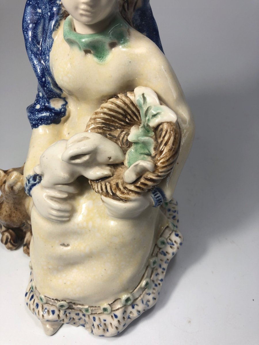 Odette Lepeltier Ceramic Sculpture Circa 1950-photo-4