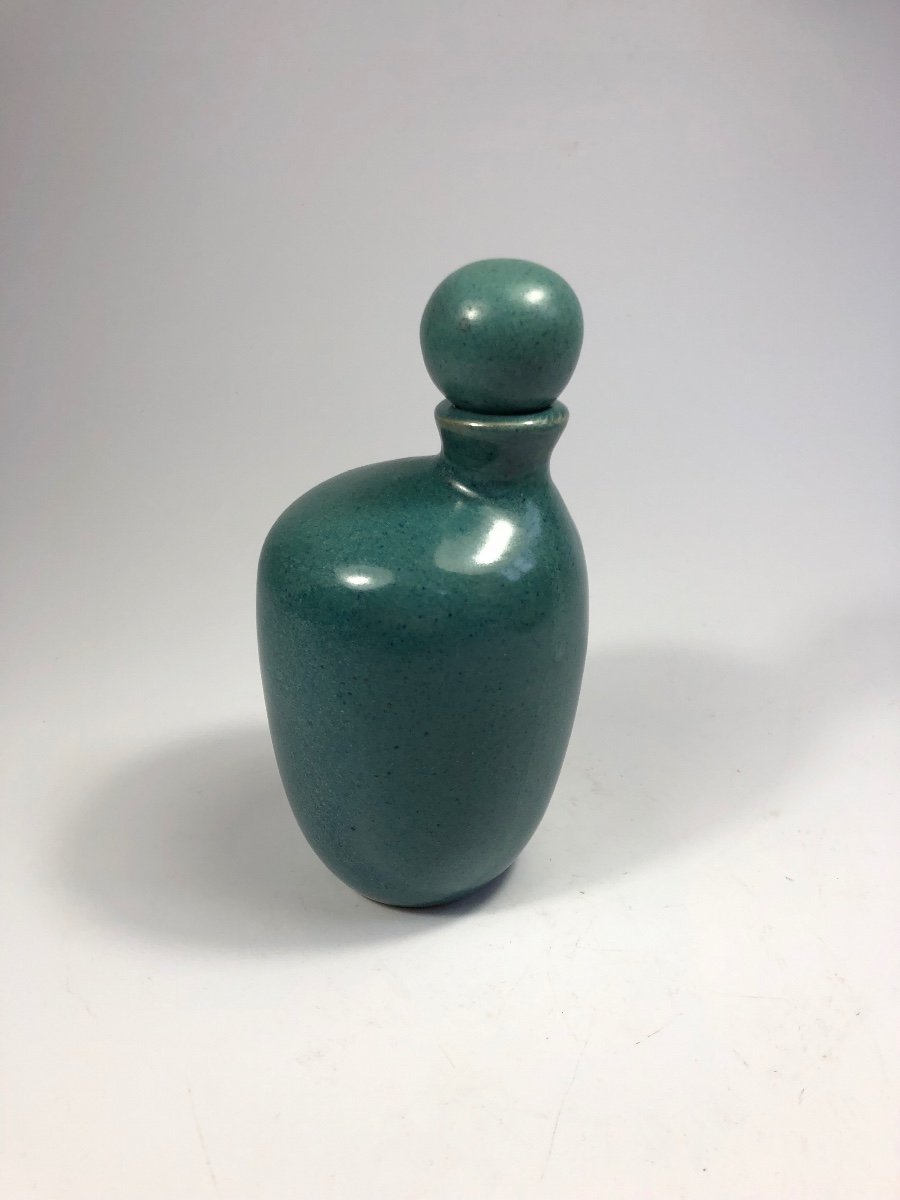 Tim Orr Signed Porcelain Bottle Free Form Ceramic-photo-2