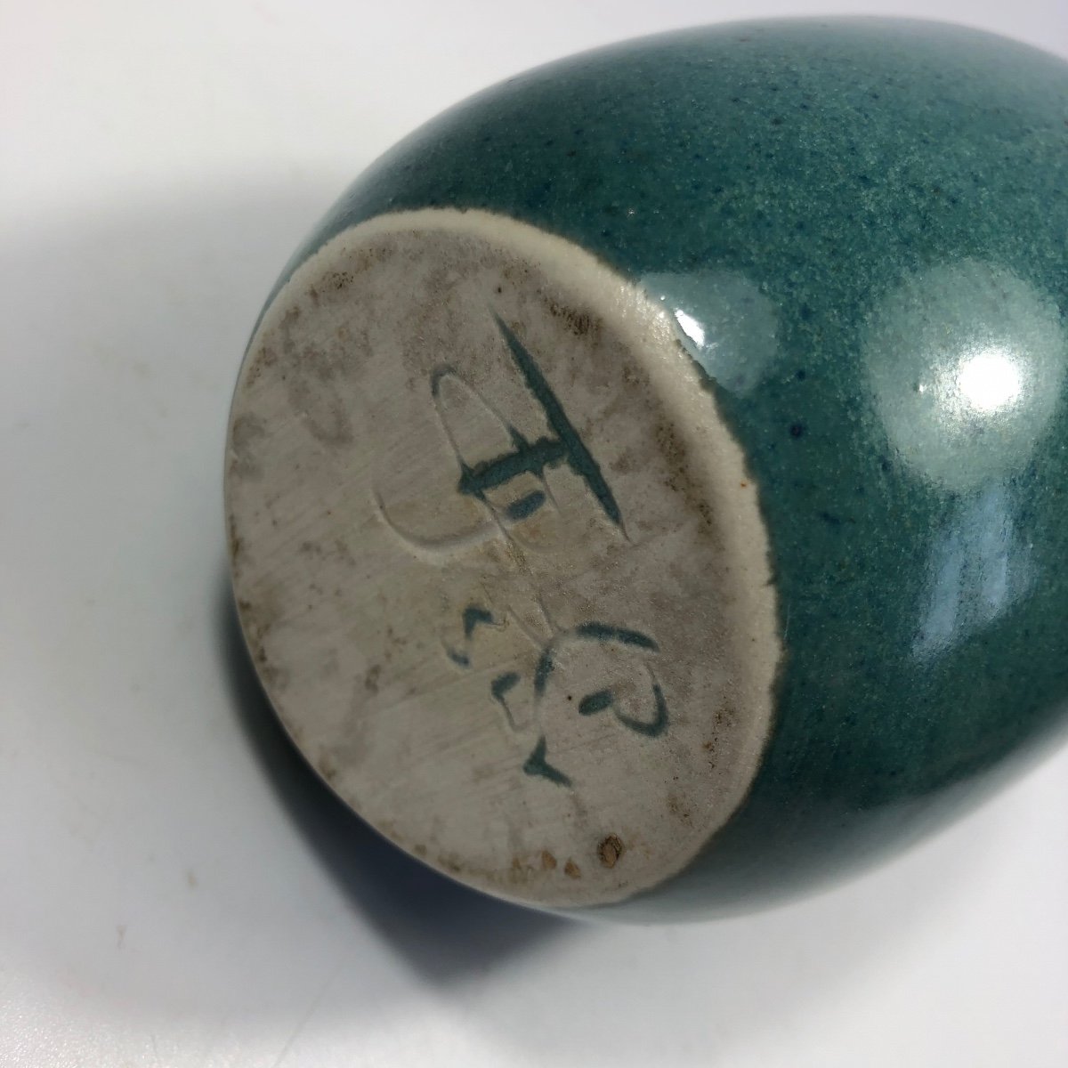 Tim Orr Signed Porcelain Bottle Free Form Ceramic-photo-4