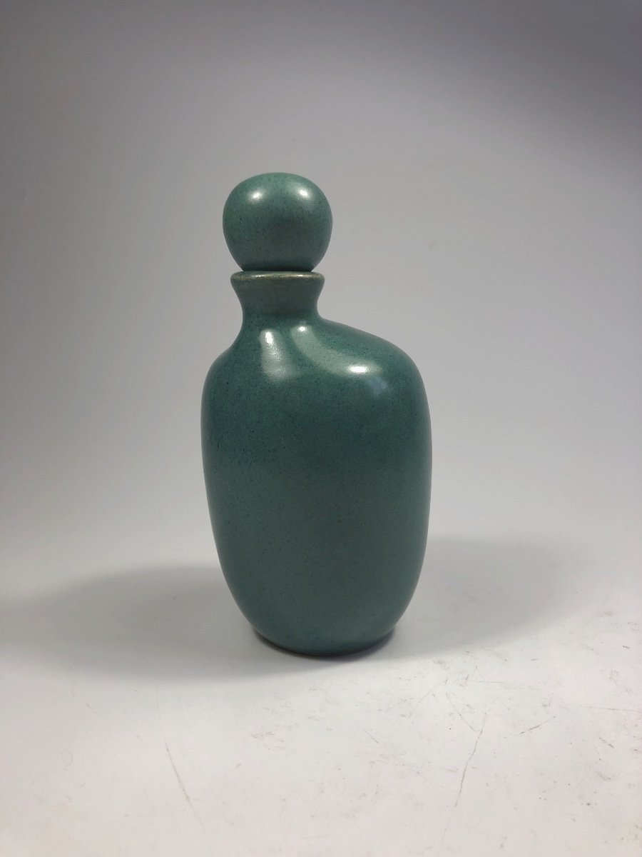 Tim Orr Signed Porcelain Bottle Free Form Ceramic