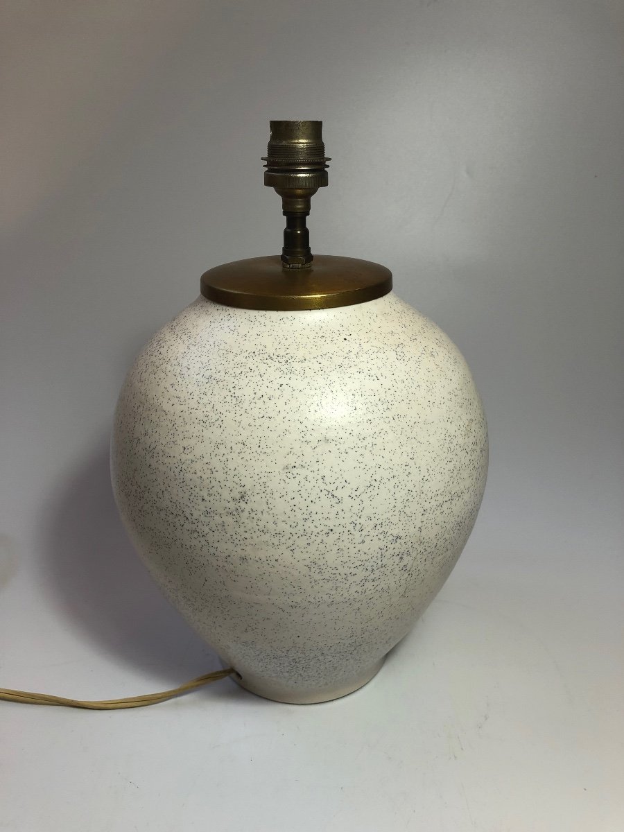 Pol Chambost Art Deco Lamp Signed Gerfaux Ceramic-photo-3