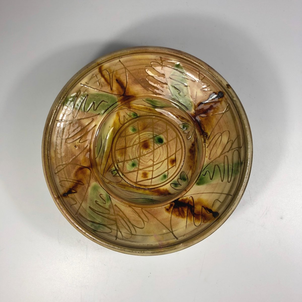 Gérard Lachens Signed Plate Ceramic-photo-2